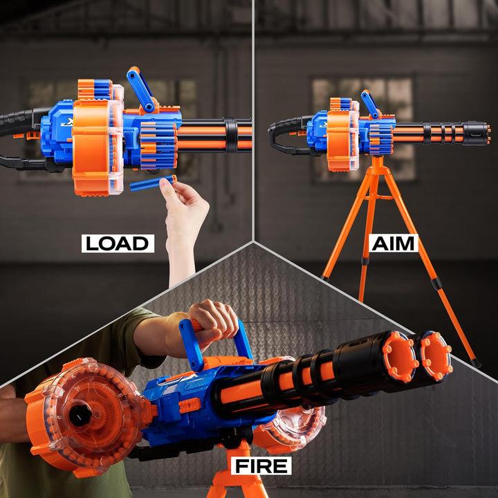 X-SHOT ZURU Insanity Dart Storm – motorový blaster se 200 šipkami a otočným stativem