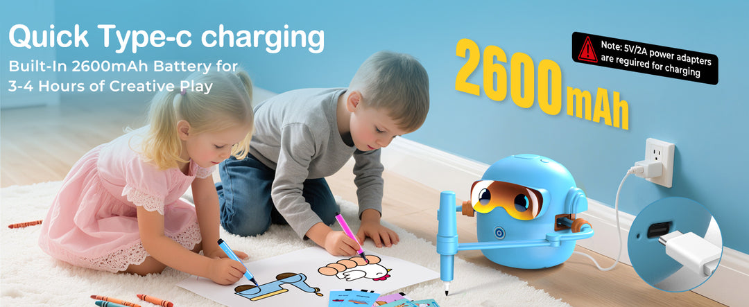 Thinkaroo Kreslící robot pro děti – interaktivní výuková hračka s hudbou a 100 kartami