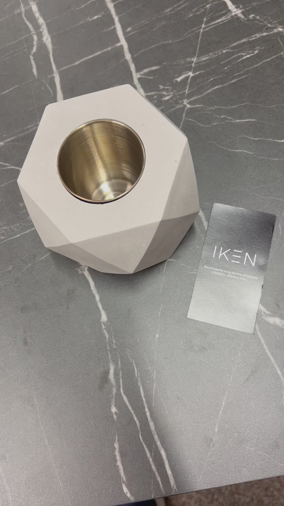 IKEN Stolní krb z betonu | Domácnost a terasa